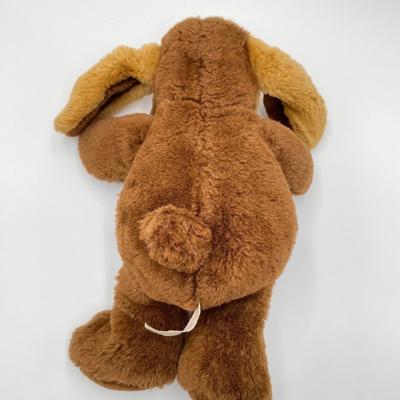 Vintage 1995 Fordlet Brown Dog 13" Plush Stuffed Animal Brown Tan Spot - Picture 2 of 8